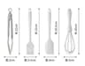 Silicone Kitchen Utensil Set Non Stick Cooking And Baking Tools 6