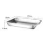 316 Stainless Steel Rectangular Barbecue Serving Tray For Grill And Dining 6