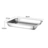 316 Stainless Steel Rectangular Barbecue Serving Tray For Grill And Dining 8