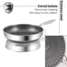 304 Stainless Steel Nonstick Frying Pan Wok For Induction And Gas Cooking 28cm 30cm 7