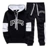 Mens Casual Tracksuit Print Sweatshirt And Sweatpants Set 7
