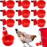 Chicken Waterer Cups Poultry Drinking Feeder Cups 8