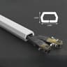 Flexible Cord Management Channel Adhesive Cable Raceway Cover 8
