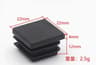 Plastic Square Tube End Caps For Chair Legs And Furniture Pipes 16 PCS 12