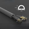 PVC Floor Cord Cover Cable Protector Self Adhesive Electrical Cable Hider 6