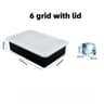 Large Silicone Ice Cube Tray Mold For Jumbo Square Ice Cubes 9