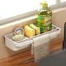 Kitchen Sink Drain Rack Self Draining Organizer Sponge And Soap Holder 7