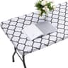 Elastic Fitted Plastic Tablecloth For Rectangle Tables 7
