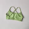 Womens Solid Color Cross Back Sports Bra With Chest Pad For Yoga Gym And Fitness 8