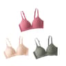Seamless Non Wire Push Up Bras Set For Women With Glossy Comfort Fit 13