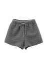 Womens Faux Lamb Fur High Waisted Winter Shorts Warm Fleece Korean Style Outerwear Hot Pants 8