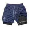 Mens Two In One Athletic Running Shorts With Phone Pocket And Towel Loop 11