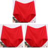 Womens Plus Size Cotton High Waist Briefs Breathable Comfort Underwear Three Piece Set 12