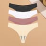 Womens Seamless Ice Silk Thong Underwear Ultra Thin Breathable Low Waist Invisible Panties Four Pie 5