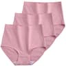 Womens Plus Size Cotton High Waist Briefs Breathable Soft Everyday Underwear Three Piece Set 11