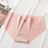 6 Piece Seamless Ice Silk Cotton Underwear Set For Women Breathable Mid Rise Comfort Briefs 15