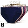 Plus Size Cotton High Waist Briefs Breathable Soft Underwear For Women 6 Piece Set 7
