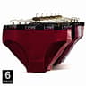 Plus Size Cotton High Waist Briefs Breathable Soft Underwear For Women 6 Piece Set 9
