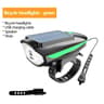 Solar Rechargeable Bicycle Headlight With Horn And LED Front Lamp For Road And Mountain Bikes 8