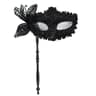 Venetian Half Face Masquerade Mask With Holding Stick 8