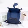 PU Leather Cat Shape Desktop Storage Tray Jewelry Organizer 10