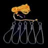 Stainless Steel Fishing Rope Lanyard With Buckle And Hooks Fish Lock 6