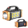 Portable Solar And USB Rechargeable LED Flashlight With COB Work Light 10