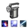 Portable Solar And USB Rechargeable LED Flashlight With COB Work Light 6
