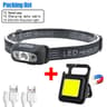 Mini LED Headlamp With Wave Sensor And USB Rechargeable Battery 9