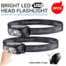 USB Rechargeable LED Headlamp With Motion Sensor For Running And Fishing 8