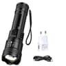 Super Bright USB Rechargeable LED Flashlight With Long Range Beam 7