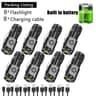 Super Bright Mini LED Flashlight With Pen Clip And USB Rechargeable Battery 10