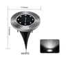 Solar LED Floor Lamp With 8 LED Lights For Outdoor Lawn And Garden Decor 6