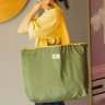 Foldable Eco Friendly Reusable Grocery Shoulder Bag With Drawstring Closure 8