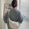 Large Capacity Nylon Crossbody Shoulder Bag Casual Dumpling Tote For Women 7