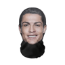 seamless funny face neck mask