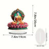 Lotus Terrace Buddha Statue Acrylic Home And Office Decoration For Buddhist Enthusiasts 11