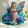 Fairy Butterfly Statue Decoration For Home And Office With Easy To Install Base 6
