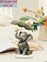 Bohemian Style Elephant Decoration Ornament With Lotus Leaf Umbrella 6