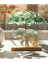 Bohemian Style Elephant Decoration Ornament With Lotus Leaf Umbrella 7