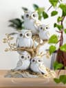 Owl Family Ornament Anime Themed Collectible Home And Office Decoration 15