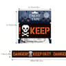 1pc Halloween Warning Strip Plastic Isolation Tape Haunted House Horror Atmosphere Decoration 9