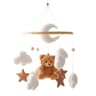 Baby Crib Mobile Rattle Toy Cartoon Felt Forest Animal Bed Bell With Wooden Bracket 14