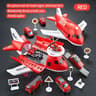 Childrens Airplane Transport Toy Set  Inertial Model With Rescue Cars  Helicopter 9