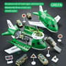 Childrens Airplane Transport Toy Set  Inertial Model With Rescue Cars  Helicopter 8