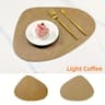 Premium PU Leather Placemats  Coffee Coasters  Waterproof  HeatResistant Table Mats 12