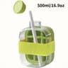 2in1 Press Ice Cube Mold  Portable Water Bottle  LeakProof Ice Cube Tray With Bin 7