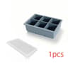 Premium Large Silicone Ice Cube Trays  BPAFree Square Molds With LeakProof Removable Lid 8