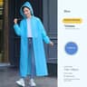 Premium Reusable Transparent Raincoat  Thickened Portable Waterproof Poncho For Outdoor Hiking 7