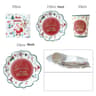 JUSTINLAU Deluxe Christmas Cutlery  Disposable Tableware Set  Festive Plates Cups  Decor 6